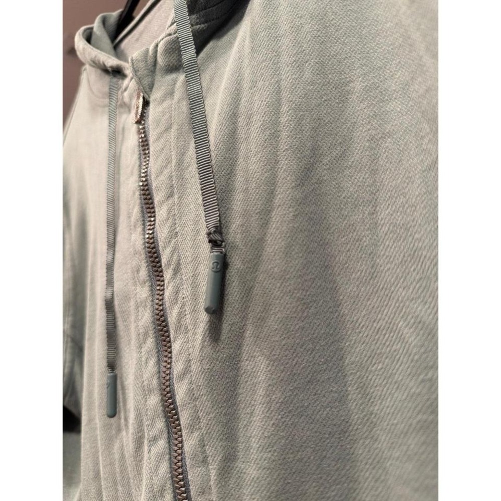 Lululemon Full-Zip Hoodie, Likely The "Press Pause Jacket" Green 10 View 2
